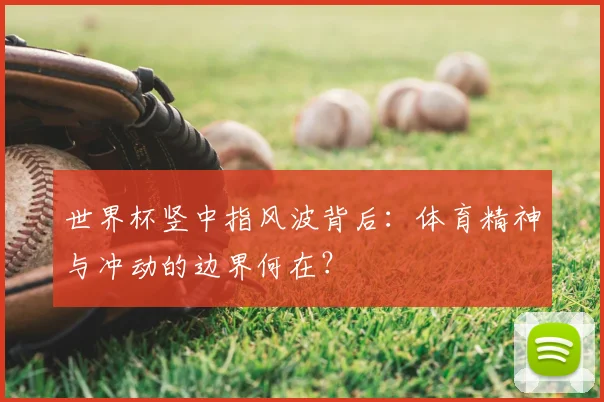 世界杯竖中指风波背后：体育精神与冲动的边界何在？